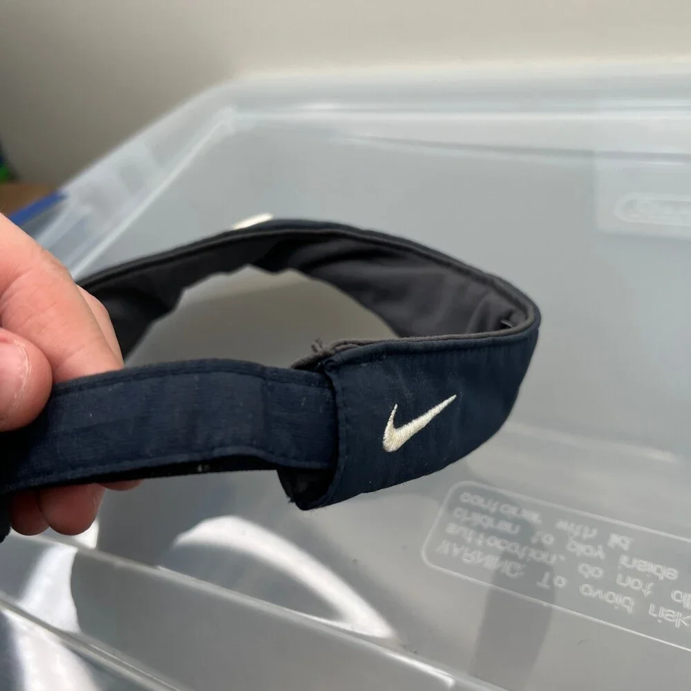 Nike Golf Visor Hat Mens One Size Blue Cap Adult Golf‎ Logo Sports Gear